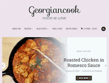 Tablet Screenshot of georgiancook.com